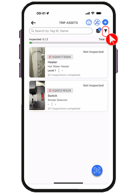 How to Filter Asssets Mobile page 4
