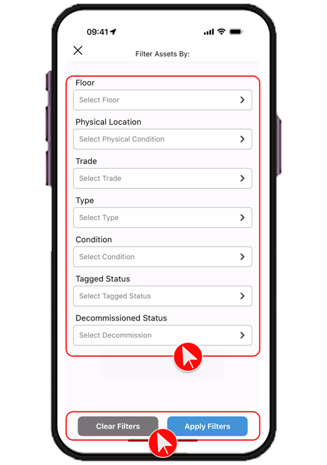 How to Filter Asssets Mobile page 5