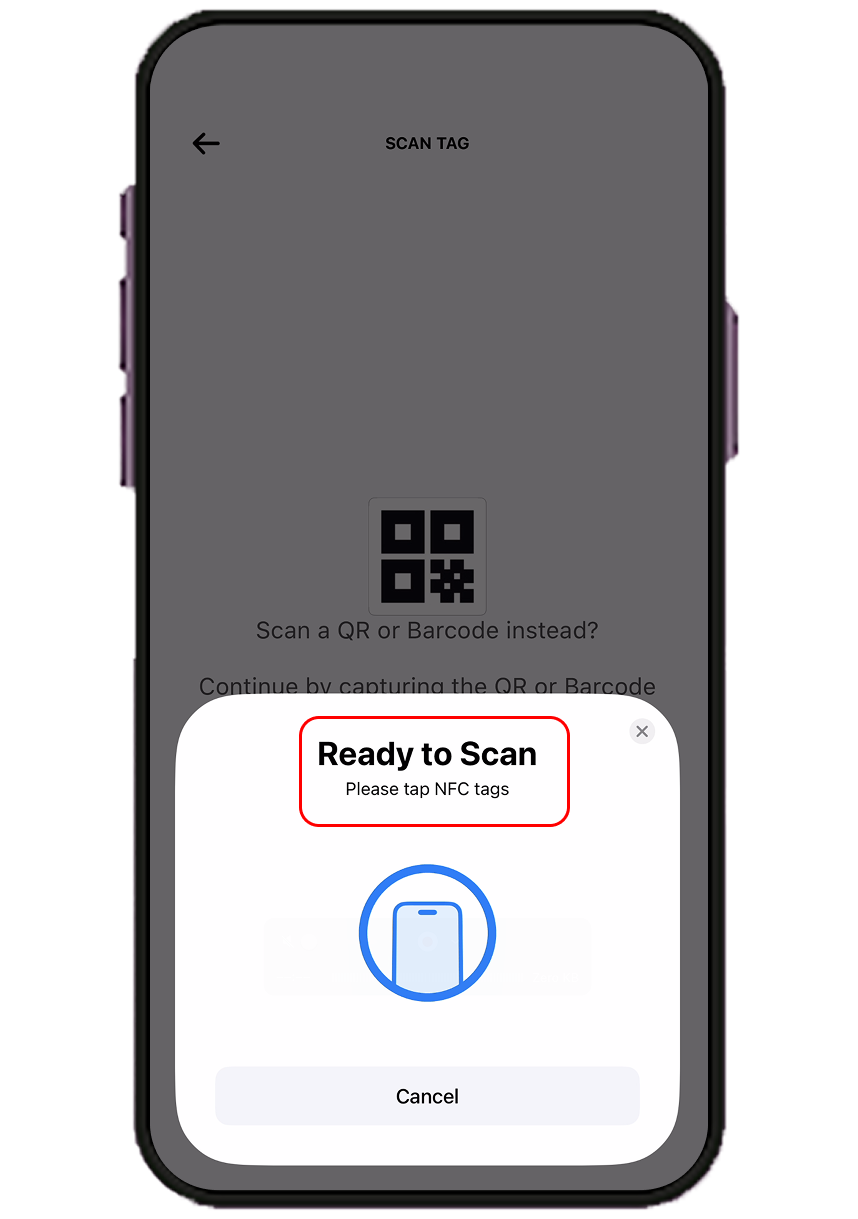 How to scan an Asset tag