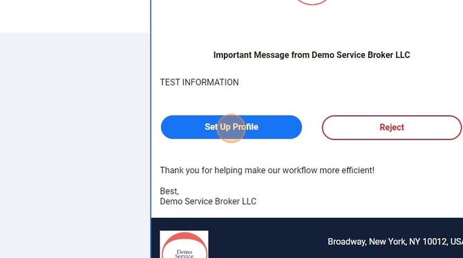 How to Set up your Vendor Company Profile - Step 0