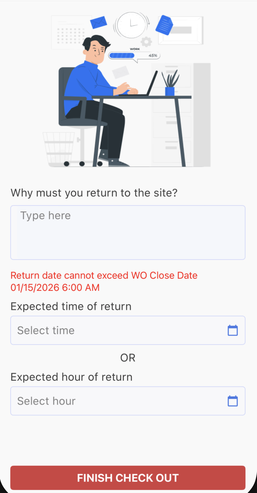 Enable Technicians to create a 'Must Return' Trip Expiring on the Close ...